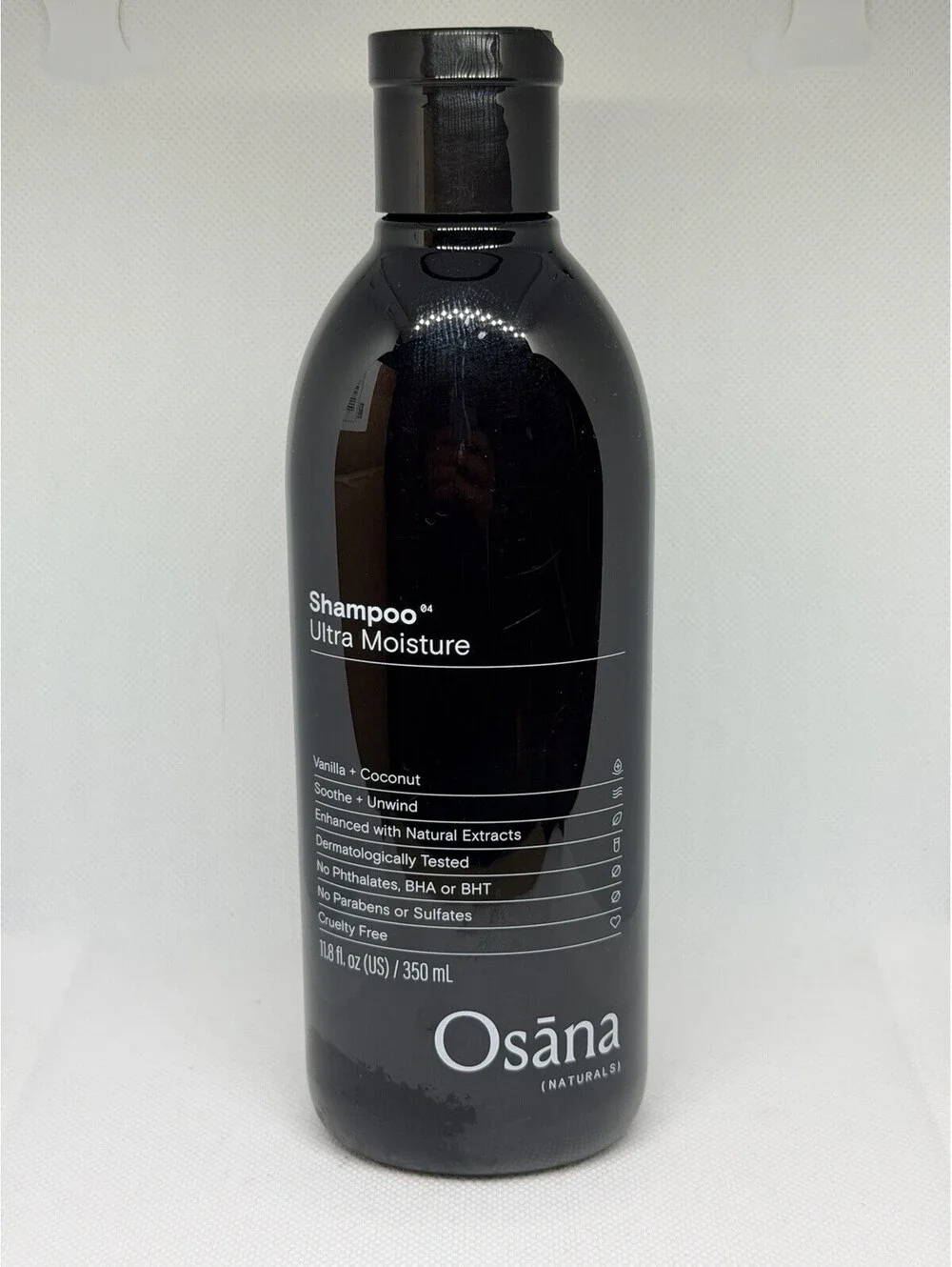 Osana Naturals Ultra Moisture Vanilla + Coconut Shampoo 11.8 fl oz Cruelty-Free